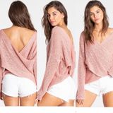 After Glow Wrap sweater dusty rose Photo 0