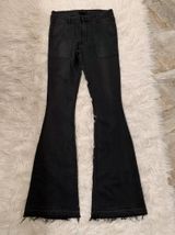 Black orchid bell bottom frayed jeans Photo 0