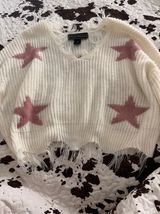 Polly & Esther Fringe Star Sweater Photo 0
