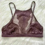 Victoria's Secret Body By Victoria Triangle Bralette Smokey Purple Small Photo 0