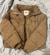 ZARA  Green Oversized Puffer Jacket Photo 0