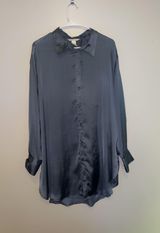 H&M Blue Button Up Photo 0