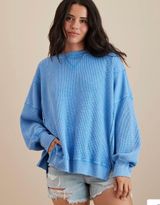 American Eagle Waffle Sweatshirt Photo 0