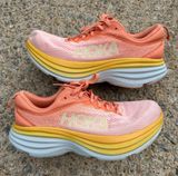 Hoka Bondi 8 Orange Womens 10 Photo 0