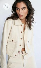 NWT‎ Adriano Goldshmied AG Daily
Blue Denim IRA Bomber Jacket Sz Large $455 Photo 0