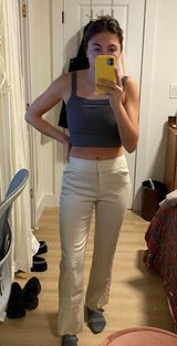 Antonio Melani Beige Linen Pants Photo 0