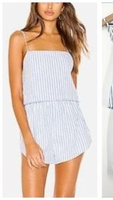 superdown  Cotton Striped Romper Photo 0