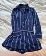 Blue Striped  Romper Photo 0