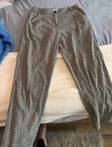 Silence And Noise High waisted Gingham Mom Pants Photo 0