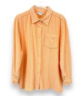 Chadwick’s Real Comfort peach corduroy shacket shirt jacket overshirt Y2K 90’s Photo 0