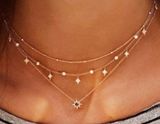 Boutique Star Charm layered Chain necklace Photo 0