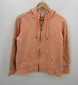 Carhartt Womens Full Zip Jacket Size L Orange Hoodie Sweatshirt Fleece Lined Photo 0