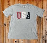 NWOT! C & C California Short Sleeve USA T-Shirt Light Blue Size Medium Photo 0