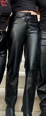 Faux Leather Jeans Photo 0