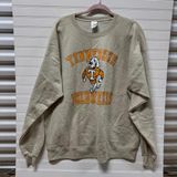 University of Tennessee Volunteers Beige Oversized Crew Neck Sweatshirt Size XL Photo 0