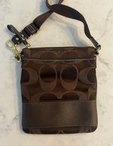 Coach Crossbody Rambler Bag Purse Brown Handbag Classic Beauty 8.5" X 7.5" EUC Photo 0