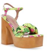 Women's Mandee Floral Printed Platform Heeled Sandal Photo 0