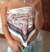 Silk Scarf Top Multiple Photo 0