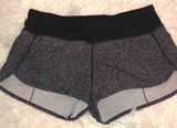 Lululemon black and white pattern  speed up shorts Photo 0