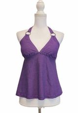 Converse One Star Stripe Purple Halter Tankini Photo 0