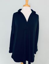 Lands'End  Black Long Sleeve Collared Polo Shirt Photo 0