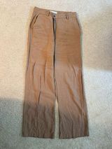 Zara camel trousers a line button Photo 0
