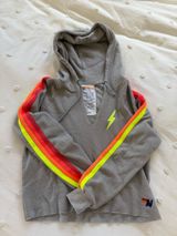 Aviator Nation Crop Hoodie Grey Photo 0