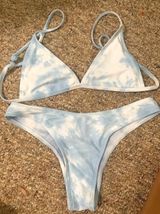 Custom Made Blue Tie Dye Bikini  Photo 0