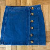 Free People Denim Miniskirt Photo 0