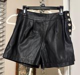 Faux Leather Shorts Photo 0
