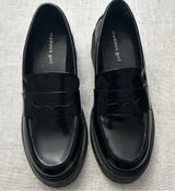 Madden Girl Women’s Chunky Black Loafers Size 6 1/2 Medium Like New Photo 0