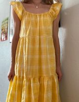 Yellow Gingham Dress Photo 0