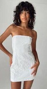 PRINCESS POLLY Anja Dress SPRING SUMMER Mini Dress Size 10 White Photo 0