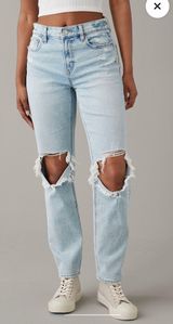American Eagle High Rise Ankle Straight Jean Photo 0