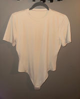 Wundermost Ultra-Soft Nulu Short-Sleeve Crew Thong Bodysuit Photo 0