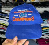 NCAA Vintage Y2K ‘06 Florida Gators Back To Back  Basketball National Champions Baseball Golf Adjustable Cap Hat sz O/S Photo 0