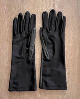 Isotoner Vintage Aris  Gloves Dress Leather Antron Lined Midarm Length One Size Photo 0