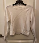 Hollister White  Cropped Sweater Photo 0