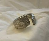 Handmade Vintage silver spoon ring Photo 0