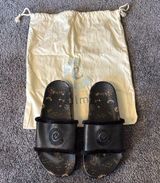 Johnny Was calme Astrology black slide pool slide sandals Photo 0