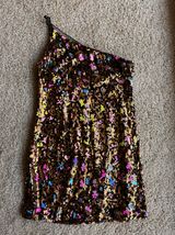 Dress The Population Sequin One Shoulder Mini Dress Photo 0