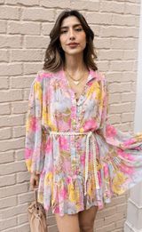 RENEE BUTTON DOWN MINI DRESS Photo 0