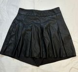 Shinestar Leather Pleated Skort Photo 0