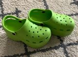 Lime Green Platform Clogs Size 7 Photo 0