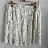 Brandy Melville Neutral White Tan Feminine Skirt Layered Cotton Modal Small Photo 0