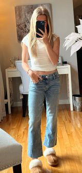 Aeropostale Mid Rise Kick Crop Jeans Photo 0