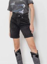 Collusion Black Womens Oversized Jorts size 4 Photo 0