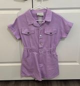Purple Denim Romper Photo 0