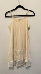 Cream Babydoll Dress Tan Photo 0