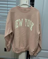 Brandy Melville Pink New York Sweatshirt Photo 0
